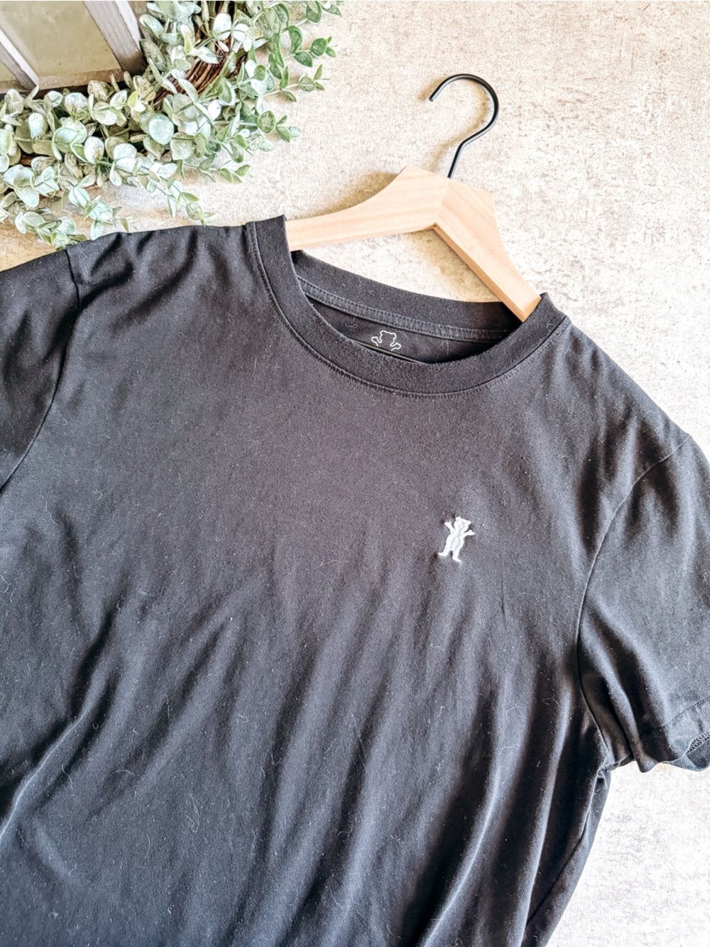 Grizzly Black Minimal Logo Tee Size Large
